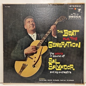 ■即決 Sal Salvador / the Beat For Generation dl74026 j33502 米オリジナル、Dg Stereo サル・サルヴァドール 