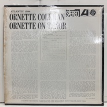 ■即決 Ornette Coleman / on Tenor 米盤、AT LW W刻印、青緑/黒枠黒ファン j33642 オーネット・コールマン_画像4