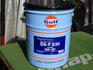 ◆キレイに清掃済み◆　Gulf　SS-F　530　空ペール缶　オイル缶　　新品クッション付き　