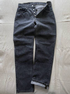 ビンテージ 80's Levi's Black 501 USA製 先染め 黒 ブラック W31 / L32 80年代 リーバイス ボタン裏刻印653 金茶脇割り レア