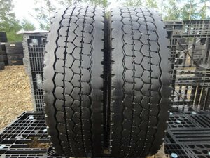 ●2591 ミックス 美品 DUNLOP SP670 265/60R22.5 143/140J 2本 2015年製 №上