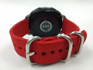  nylon made military strap for exchange wristwatch belt red 20mm