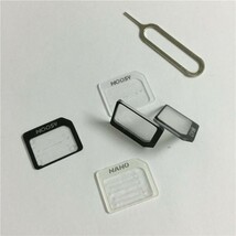 ★20枚セット★fomaドコモok simカードチップサイズ変換アダプター nanao→MicroSIM→標準SIMカード変更アダプター simチップ Adapter_画像3