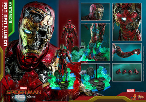 1/6 hot toys toy sapiens Spider-Man fur *f rom * Home Ironman (zombi version ) light gimik. many. super maximum class 