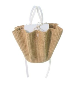 INES BRESSAND basket bag lady's Innes blur  Sand used old clothes 