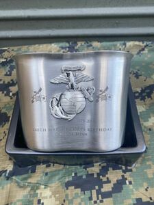米軍　アメリカ海兵隊　USMC 放出品　実物　払い下げ　ミリタリー 記念　キャンティーンカップ　コップ　キャンプ　アウトドア　釣り