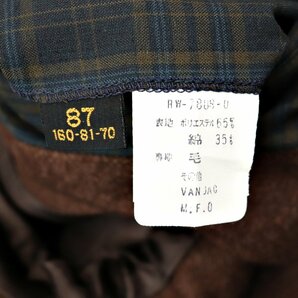 希少！美品 VAN JACKET ヴァンヂャケット チェック柄 ステンカラーコート 裏地ウール 87(JP:XS-S程度) メンズ 石津謙介 アイビー アメトラの画像6