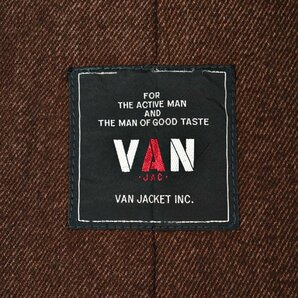 希少！美品 VAN JACKET ヴァンヂャケット チェック柄 ステンカラーコート 裏地ウール 87(JP:XS-S程度) メンズ 石津謙介 アイビー アメトラの画像5