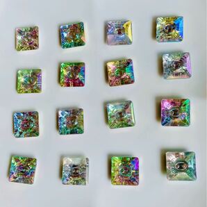 #キラキラ飾りボタン#光りで輝く多彩な色に#4袋16個 6セット目