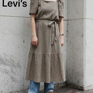 Levi’s リーバイス BAILEY DRESS ワンピース ワンピ チェック XS フレア 新品 セール クーポン 値下げ 春