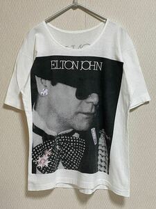 【当時もの】ELTON JOHN ツアーTシャツ world tour 86/87 エルトンジョン vintage ヴィンテージ シングルステッチ