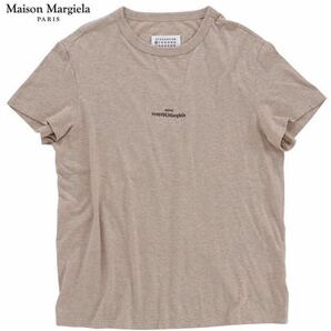 新品 maison margiela メゾンマルジェラ 反転ロゴ Tシャツ ベージュ 46 半袖Tシャツ