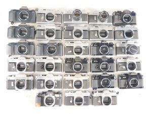 22711B 58 28点まとめ Canon キヤノン Av-1 AL-1 EF T80 FT 他 MF一眼レフカメラ まとめ まとめて 大量セット