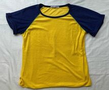 70's 80's 台湾製 MADE IN TAIWAN シアーズ Sears Tシャツ パイル地 ラグラン トリム マルチカラー サイズL [ta-0462]_画像2