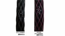 【送料800円】トラック用品 極太 国産 エナメル ホワイト/ブラック ダブルステッチ ハンドルカバー 2HS/ステアリングカバー_画像6