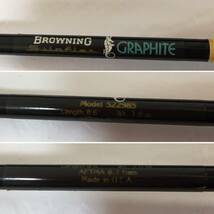 ☆W120☆釣り竿 フライロッド Browning ブローニング Graphite Silaflex 522985 AFTMA6-7 USA製_画像2