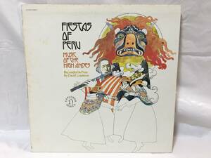 ☆W090☆LP レコード FIESTAS OF PERU/MUSIC OF THE HIGH ANDSU ペルー 民族音楽 US盤 輸入盤?