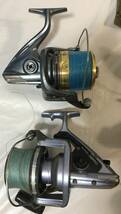 ☆W045☆釣具 リール 17点まとめて ハンドル無し含 DAIWA ダイワ SHIMANO シマノ SILSTAR OLYMPIC SZM RYOBI リョービ 他 スピニングリール_画像2