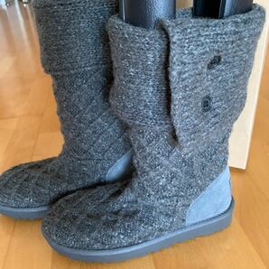 新品未使用　UGG チャコールグレー　ニットブーツ　24cm