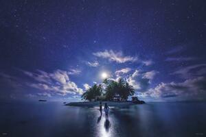 1000ピース ジグソーパズル KAGAYA 南の島の月夜(JEEP島)【光るパズル】(50x75cm), おもちゃ、ゲーム, その他
