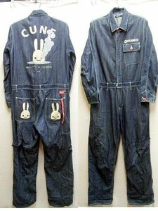 * prompt decision [2]CUNE VS10FN21 rabbit ... herringbone Denim made in Japan coveralls rabbit coverall Jump suit all-in-one pants #R232
