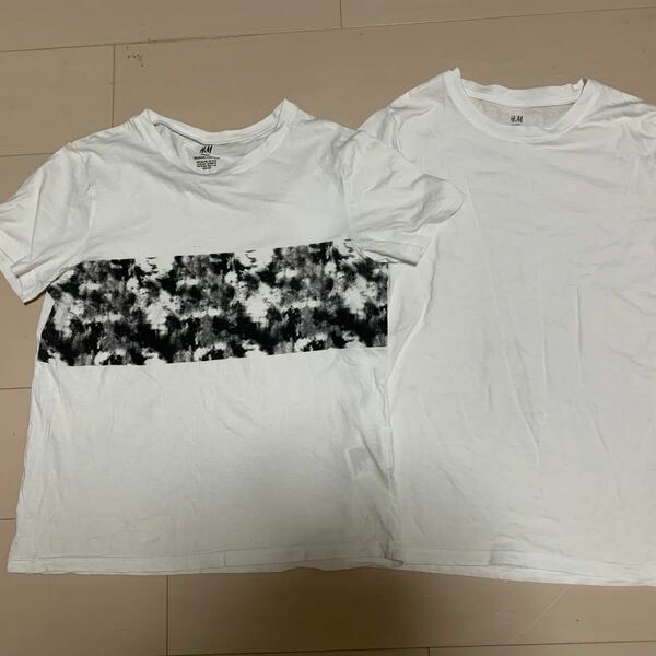 H&M 白Tシャツ2枚セット