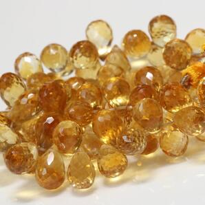宝石質大粒シトリンブリオレット 大きさ約9x6-6.5mm 66ケ付き 重さ約156.62ct おすすめ