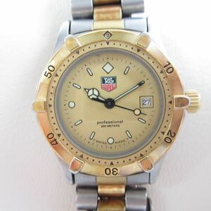 動作未確認 TAG HEUER タグホイヤー 2000シリーズ プロフェッショナル 腕時計 ウォッチ 964 008 シルバー×ゴールド 064