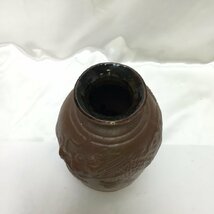 【現状保管品/CSH】一輪挿し 壺 陶器 龍 高さ：約19.5㎝　HA0719_画像2