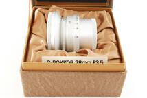 限定2000本 超希少！元箱付！★新同品級★ MINOLTA ミノルタ G-ROKKOR 28mm F3.5 L39 Leica ライカマウント 1998年発売 (1522)_画像1