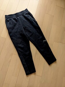 【美品】PUMA プーマ スウェット パンツ ジャージ ウェア 黒 ブラック 春 夏 秋 冬 トレーニング フィットネス スポーツ