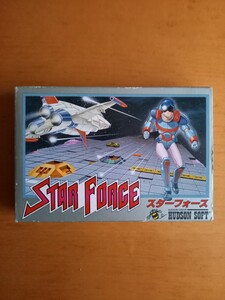ファミコンソフト HUDSON SOFT STAR FOACE スターフォース(箱・説明書付き)