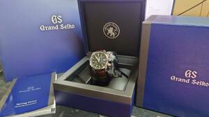 個人出品　グランドセイコー　SBGC207　マスターショップ限定 スプリングドライブ GMT クロノ メンズウォッチ 紳士腕時計 保証書付