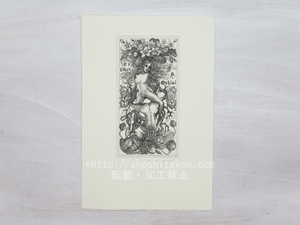 林由紀子銅版蔵書票「幻の獣たち8　マンドラゴラ」