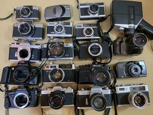 フィルムカメラ レンズ 色々 Canon/Nikon/OLYMPUS/MINOLTA/PENTAX/他 まとめて ジャンク セット まとめ (3718)