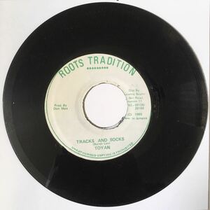[Answer Riddim] Toyan - Tracks And Socks / Reggae 80’s Dancehall Foundation / 45RPM 7インチレコード