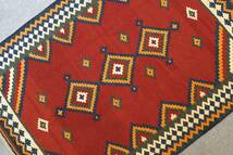 ペルシャキリム 手織り絨毯 size:172×126cm リビングラグ _画像6