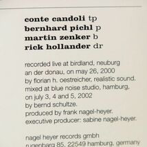 【NEGEL HEYER】コンテ・カンドリ　CONTE CANDOLI　CANDOLI LIVE AT BIRDLAND NEUBURG_画像4