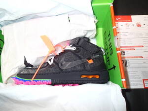 新品未使用【27cm】 NIKE AIR FORCE 1 MID SP OFF WHITE エア フォース1 オフホワイト SNKRS購入 BLACK