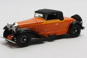 マトリックス 1/43 ブガッティ T46 カブリオレ デ ヴィラール 1930 Matrix Bugatti T46 Convertible de Villars orange/brown MX50205-062