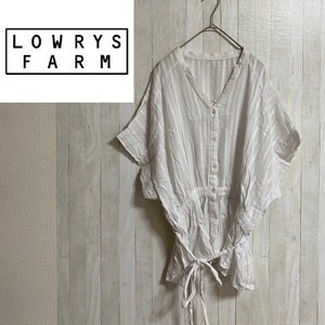 LOWRYS FARM★ローリーズファーム★コットン トップス ブラウス★サイズF　6-22