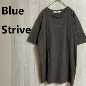 BLUE STRIVE★ブルーストライブ★レディース コットン 半袖 Tシャツ カットソー★サイズL　6-46