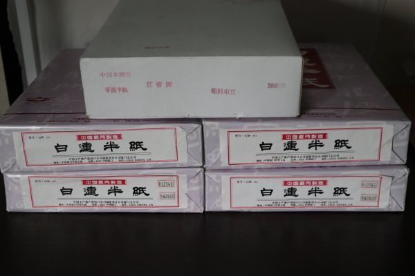 SALE/37%OFF】 未使用 未使用粉連甲半切3セット書道特製中国古紙- 粉