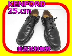 KENFORD ケンフォード 美品 プレーントゥチップ ブラック 25cmEEE