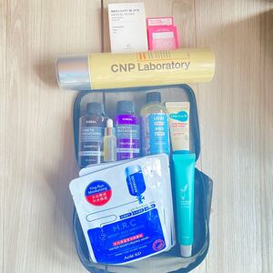 cnp 13点セット 韓国 コスメ クンダル シャンプー リンス フェイス パック セット まとめ売り 歯 糸 love ラブ