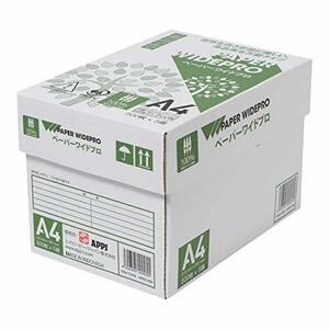 売れ筋 APP 自然色 コピー用紙 ペーパーワイドプロ A4 白色度87 紙厚0.09mm 2500枚(500枚×5冊)