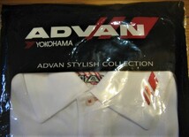 完売品 !!●ヨコハマ製／ 正規品 ADVAN ポロシャツ 白・ Lサイズ ／新品●_画像4