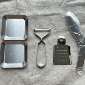 made in TSUBAME 燕三条 燕 薬味皿 ピーラー おろし金 トング