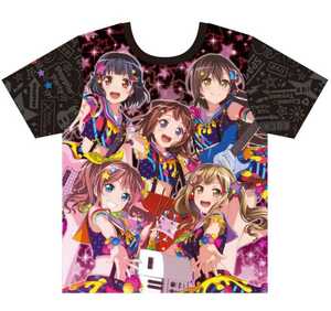 バンドリ! Poppin'Party フルグラフィックtシャツ vol.2 COCOLLABO アニメ tシャツ Msize