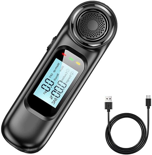 アルコールチェッカー アルコール検知器 高精度 業務用 吹きかけ式 非接触型 ワンタッチ LEDディスプレイ USB充電式 携帯用